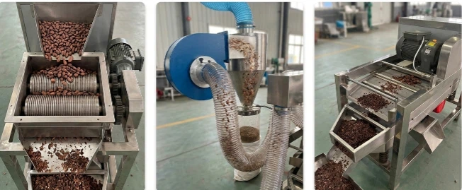 cocoa bean peeling machine cocoa bean peeling machine